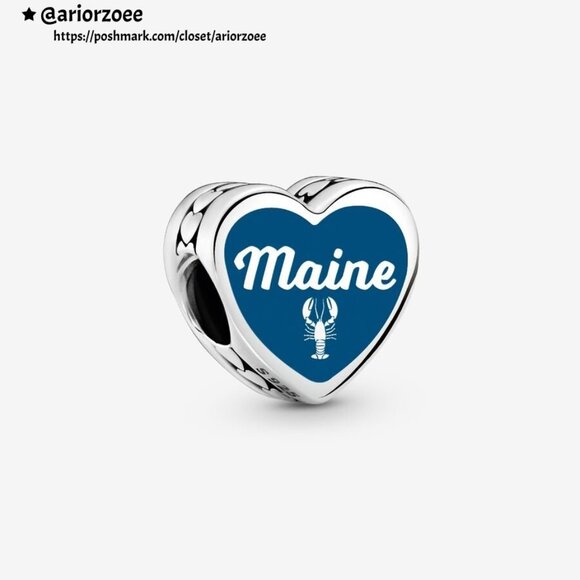 Pandora Maine Heart Charm|Pendant - Picture 2 of 2